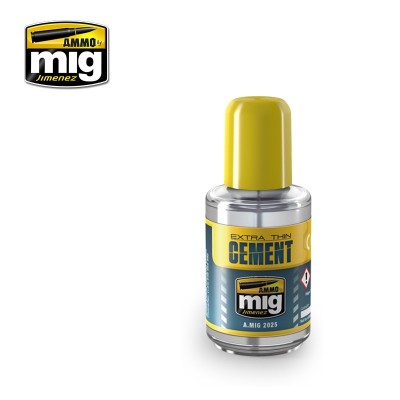 EXTRA THIN CEMENT 30ml - QUICK GLUE FOR PLASTIC - AMMO MIG